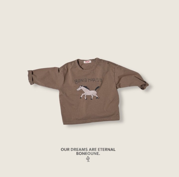 Boneoune - Korean Children Fashion - #fashionkids - Run Run Horse Single Tee - 8