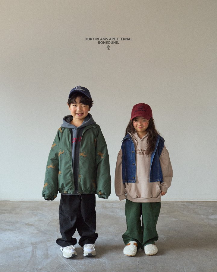 Boneoune - Korean Children Fashion - #kidsshorts - Autumn Horse Raglan Jacket (Kids) - 5