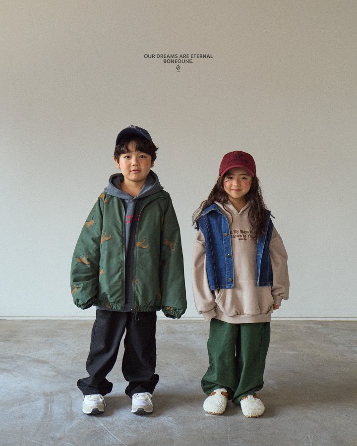 Boneoune - Korean Children Fashion - #fashionkids - Autumn Horse Raglan Jacket (Junior) - 4