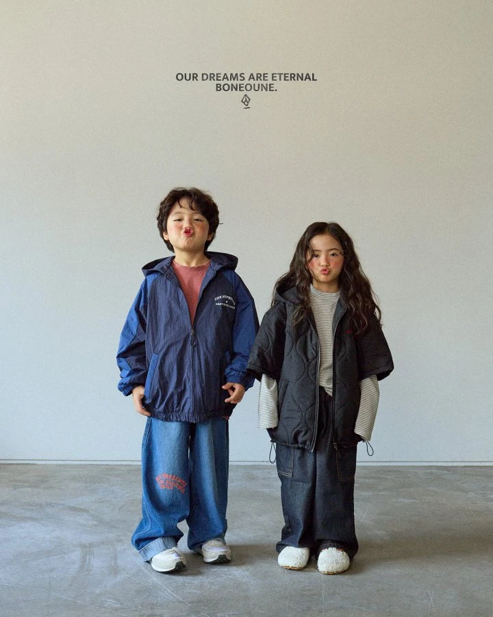Boneoune - Korean Children Fashion - #kidsshorts - Wannabe Hoodie Zip-up (Junior) - 6