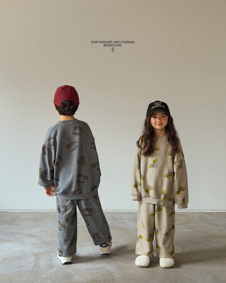 Boneoune - Korean Children Fashion - #kidsshorts - Always Flower Sweatshirt - 5