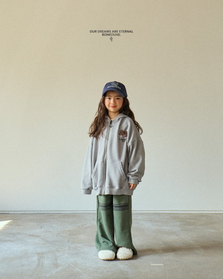 Boneoune - Korean Children Fashion - #kidsstore - BONE Hoodie Zip-up - 6
