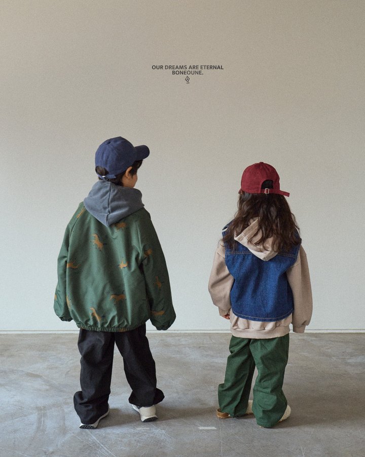 Boneoune - Korean Children Fashion - #kidzfashiontrend - Autumn Horse Raglan Jacket (Junior) - 6