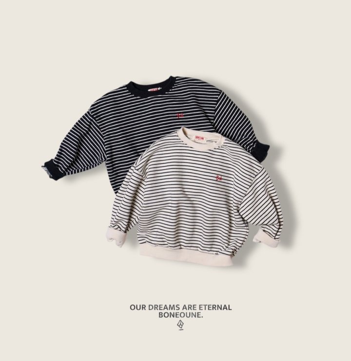 Boneoune - Korean Children Fashion - #kidzfashiontrend - Monoline Sweatshirt - 3