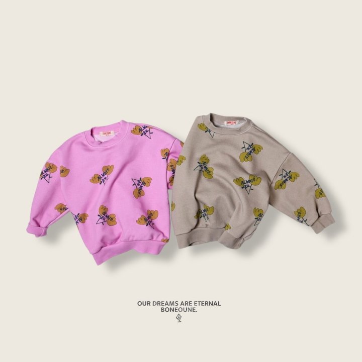 Boneoune - Korean Children Fashion - #littlefashionista - Always Flower Sweatshirt - 9