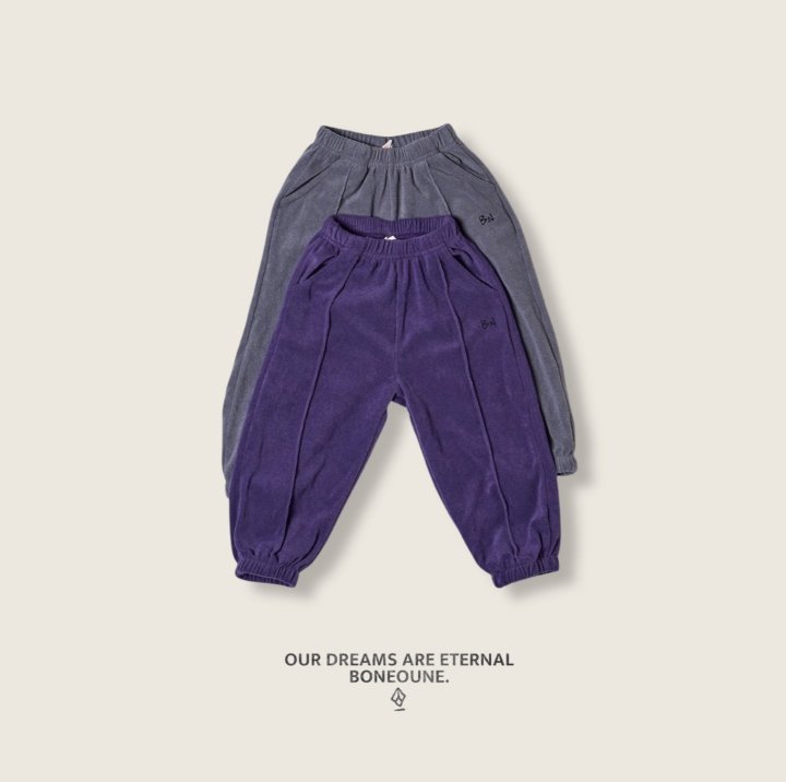 Boneoune - Korean Children Fashion - #littlefashionista - Titan Terry Jogger Pants - 3