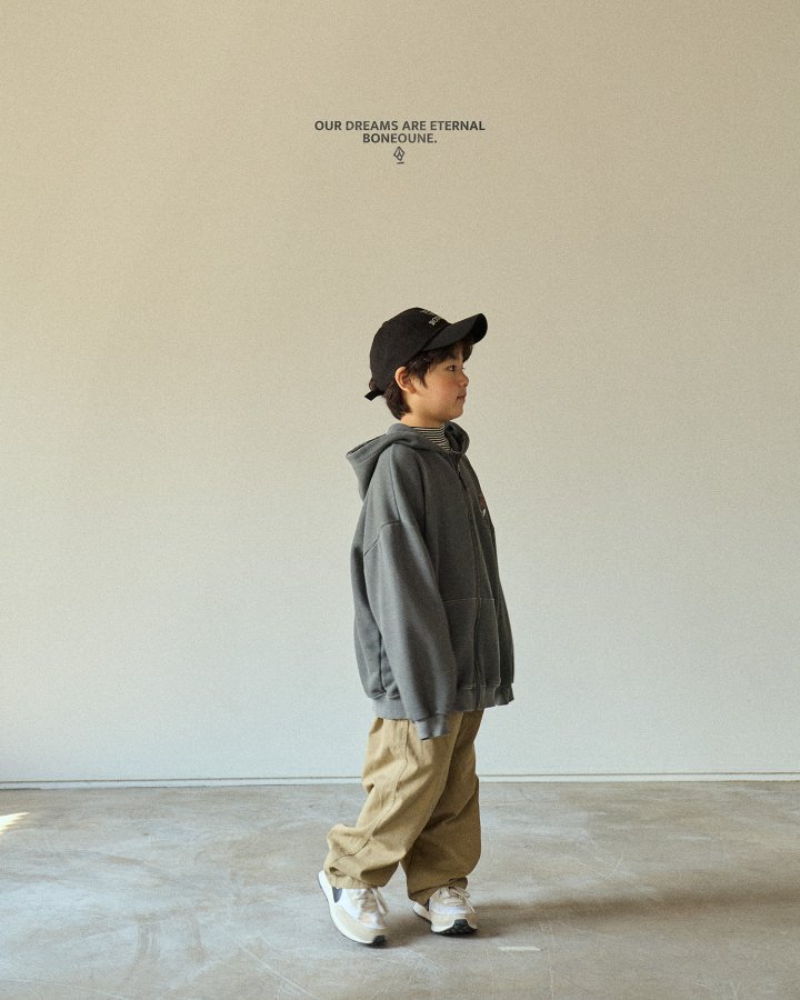 Boneoune - Korean Children Fashion - #magicofchildhood - BONE Hoodie Zip-up - 10