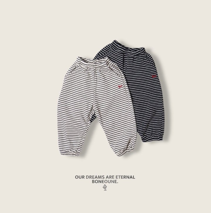 Boneoune - Korean Children Fashion - #magicofchildhood - Monoline Jogger Pants - 3