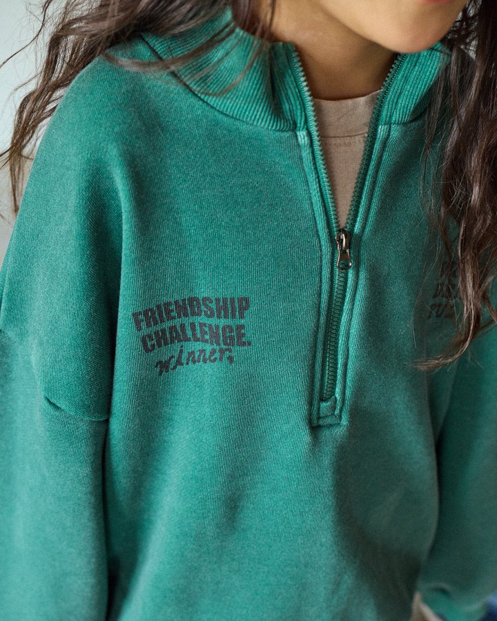 Boneoune - Korean Children Fashion - #magicofchildhood - Rucker Half Zip-up - 4