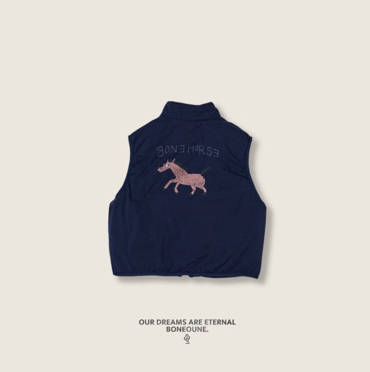 Boneoune - Korean Children Fashion - #minifashionista - Horse Piping Vest - 7