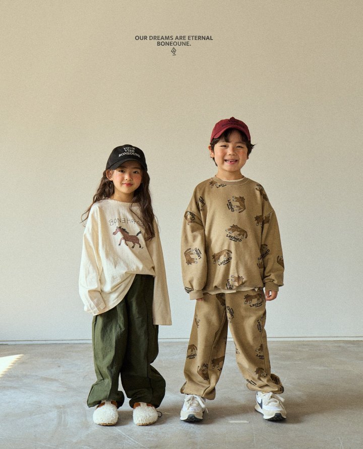 Boneoune - Korean Children Fashion - #minifashionista - Leopard Jogger Pants - 3