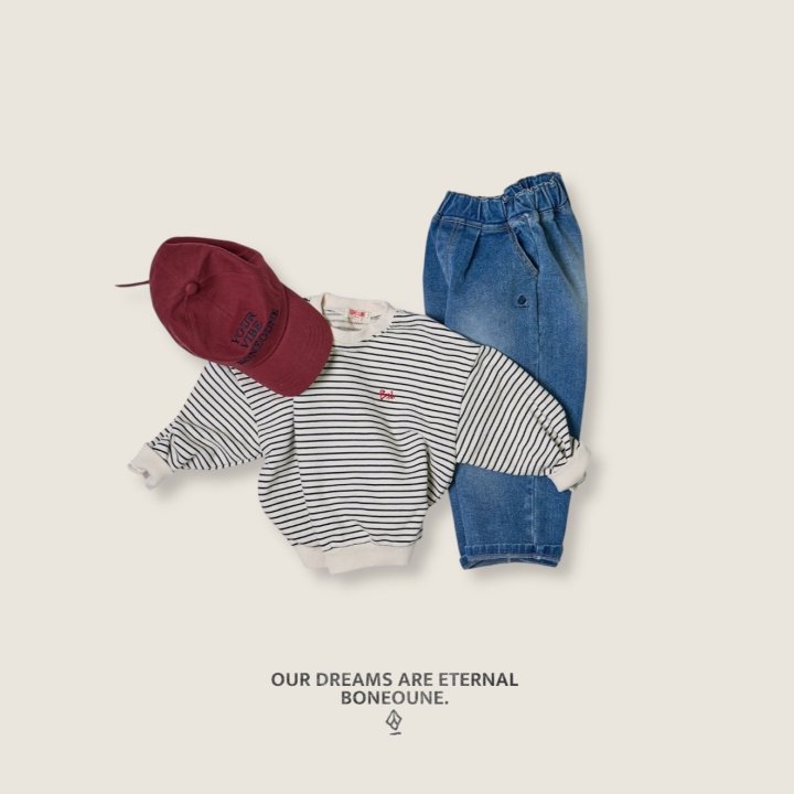 Boneoune - Korean Children Fashion - #minifashionista - Monoline Sweatshirt - 7