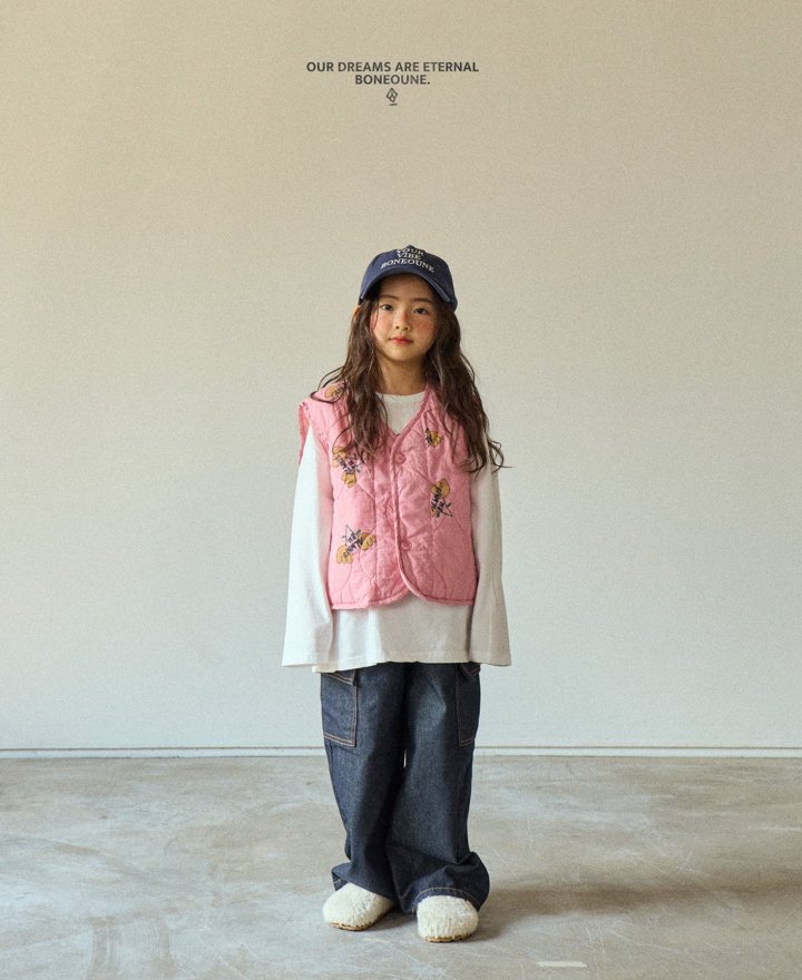 Boneoune - Korean Children Fashion - #prettylittlegirls - Bright Quilted Crop Vest - 9