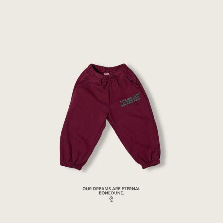 Boneoune - Korean Children Fashion - #prettylittlegirls - Love French Jogger Pants - 5