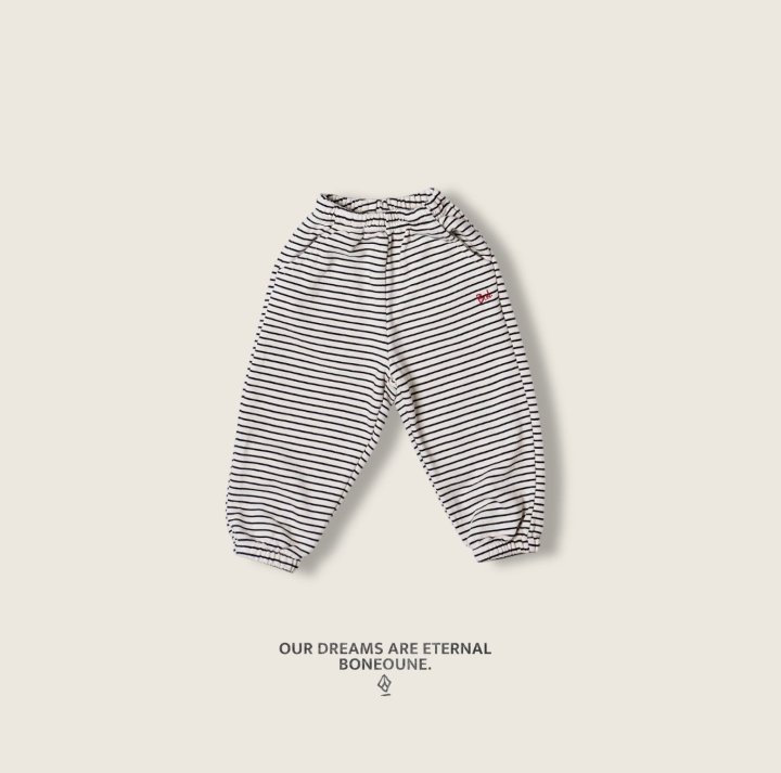 Boneoune - Korean Children Fashion - #prettylittlegirls - Monoline Jogger Pants - 5