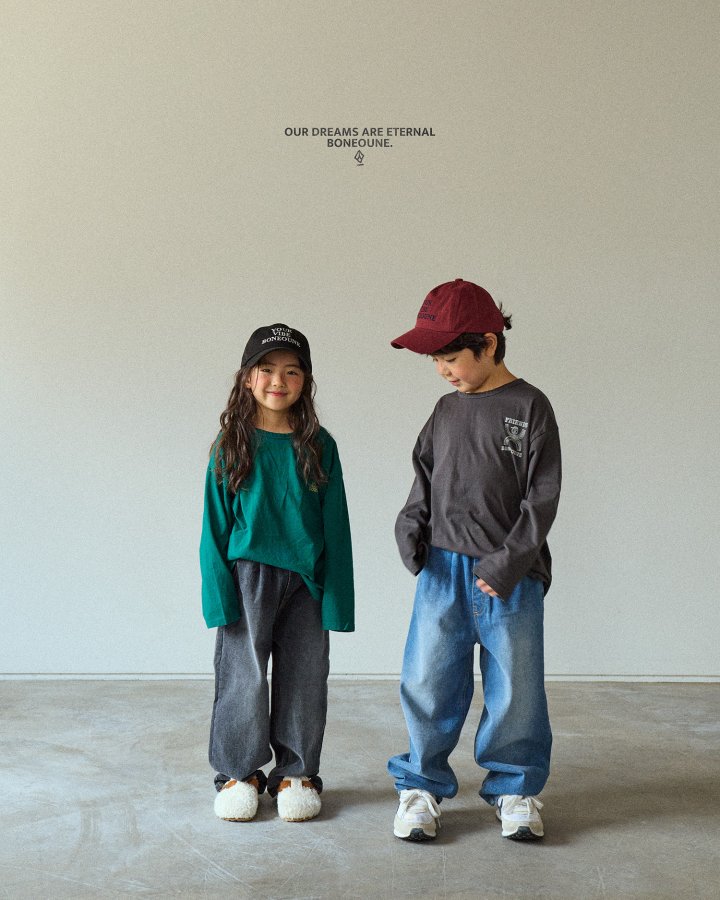 Boneoune - Korean Children Fashion - #minifashionista - Easy Stretch Denim Pants - 4