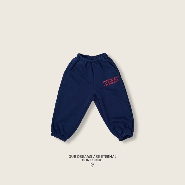 Boneoune - Korean Children Fashion - #stylishchildhood - Love French Jogger Pants - 8