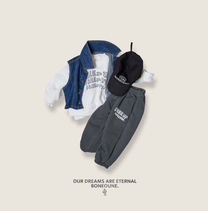 Boneoune - Korean Children Fashion - #todddlerfashion - Cheer Up Crop Sweatshirt - 11