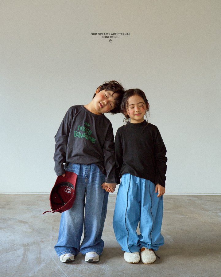 Boneoune - Korean Children Fashion - #todddlerfashion - Mild Ribbed Mock Neck Tee - 5