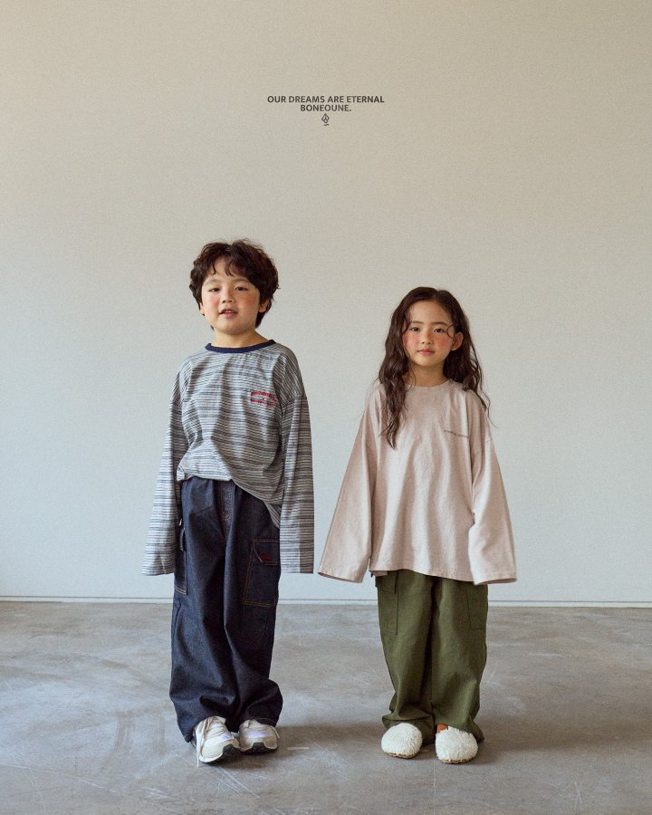 Boneoune - Korean Children Fashion - #todddlerfashion - Pig Loose Tee - 5