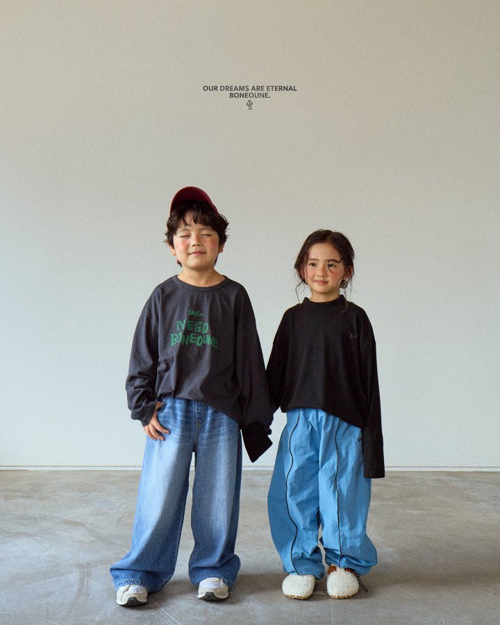 Boneoune - Korean Children Fashion - #toddlerclothing - Mild Ribbed Mock Neck Tee - 6