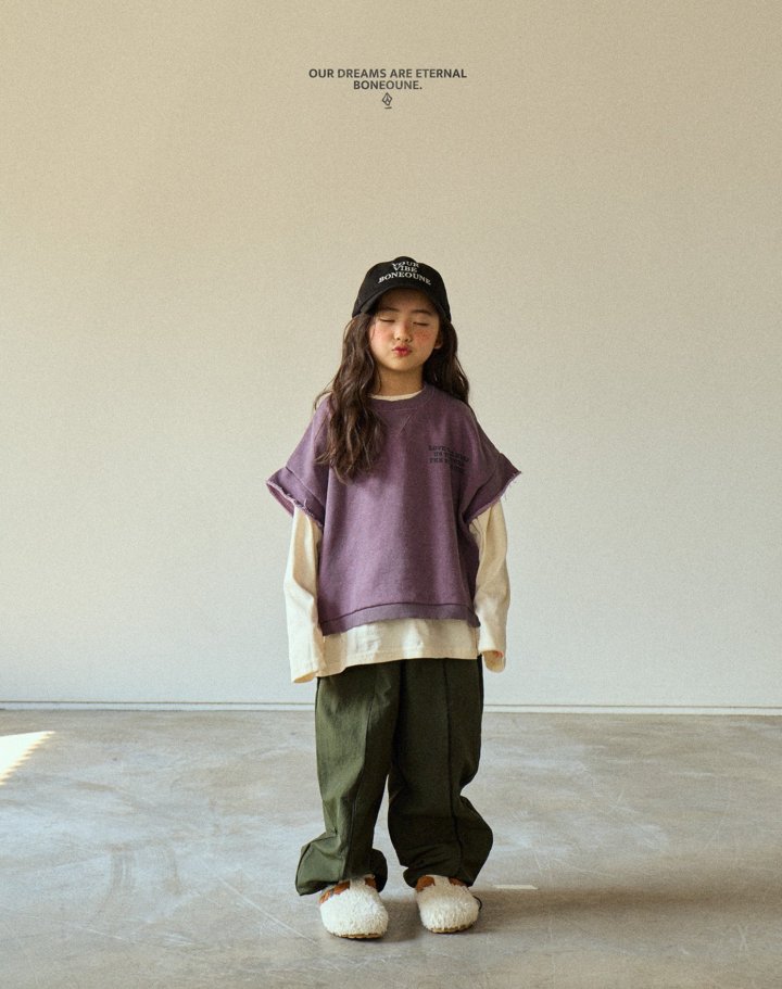 Boneoune - Korean Children Fashion - #todddlerfashion - Wide Crop Vest - 4