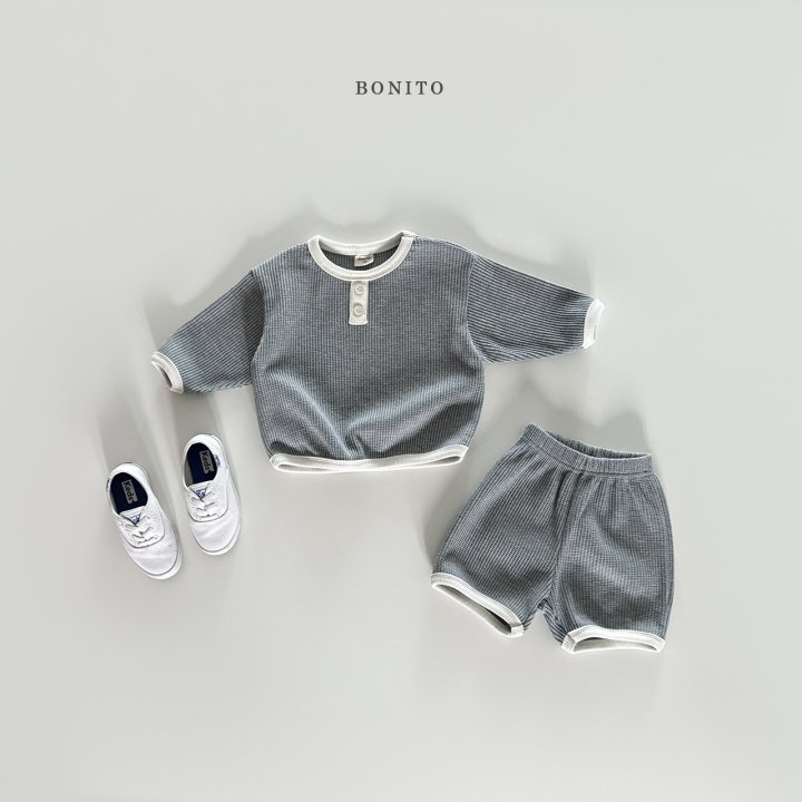 Bonito - Korean Baby Fashion - #babyboutiqueclothing - Waffle Hem Set - 5
