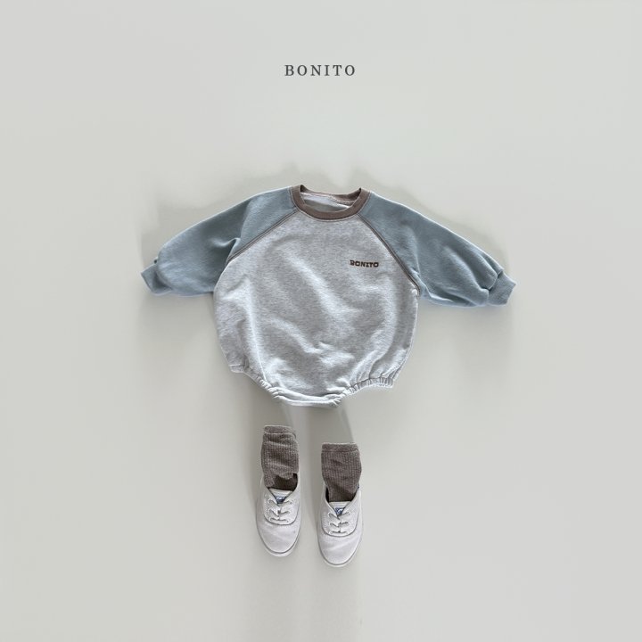 Bonito - Korean Baby Fashion - #babyclothing - Color Block Raglan Romper - 3