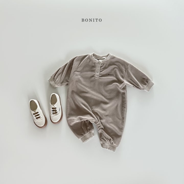 Bonito - Korean Baby Fashion - #babyoninstagram - Terry Color Block Button Romper - 7