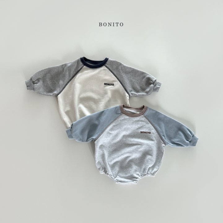 Bonito - Korean Baby Fashion - #babyoninstagram - Color Block Raglan Romper - 8