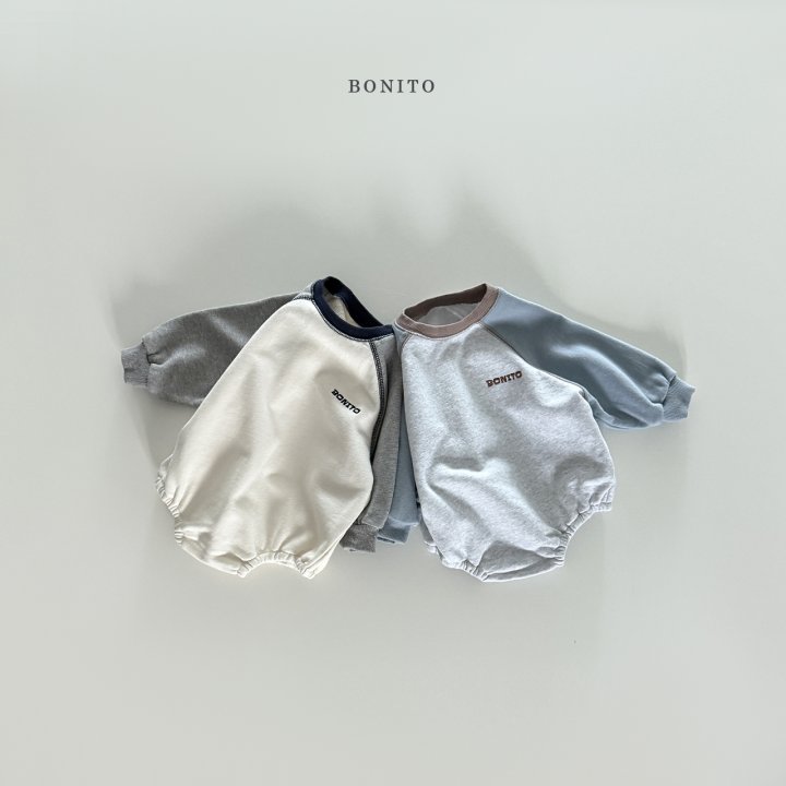 Bonito - Korean Baby Fashion - #babyoutfit - Color Block Raglan Romper - 10