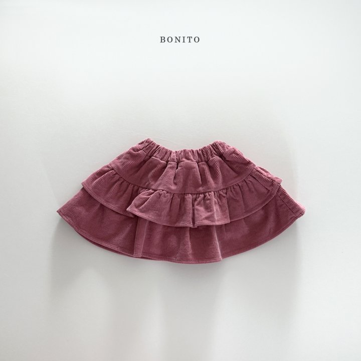 Bonito - Korean Children Fashion - #Kfashion4kids - Corduroy Tiered Skirt - 6