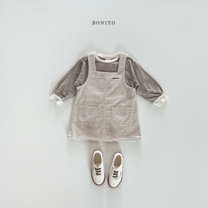 Bonito - Korean Children Fashion - #Kfashion4kids - Corduroy One-piece - 12