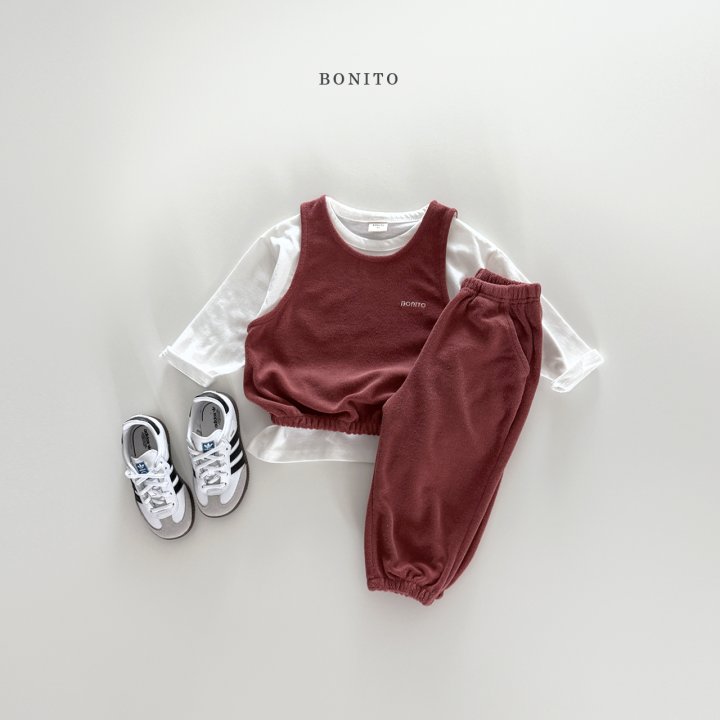 Bonito - Korean Children Fashion - #Kfashion4kids - Terry Vest Set - 7