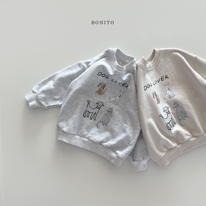 Bonito - Korean Children Fashion - #childofig - Dog Lover Sweatshirt - 3
