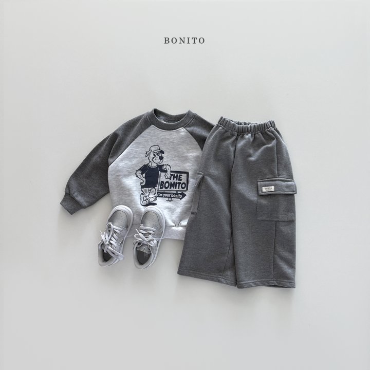 Bonito - Korean Children Fashion - #childofig - Wolf Raglan Sweatshirt - 12