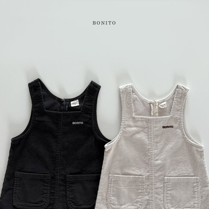 Bonito - Korean Children Fashion - #childofig - Corduroy One-piece - 4