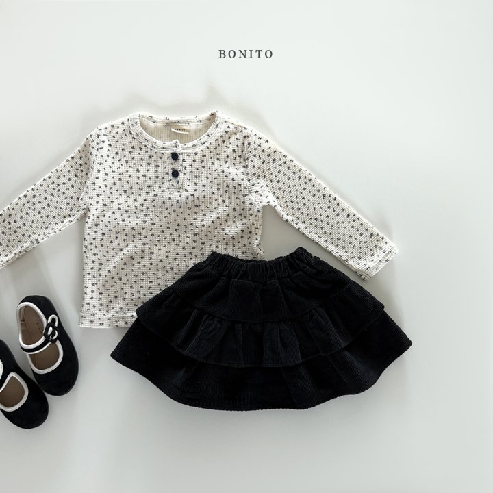 Bonito - Korean Children Fashion - #childofig - Floral Waffle Lace Tee - 12
