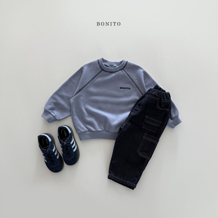 Bonito - Korean Children Fashion - #childofig - Raglan Guy Lupo Sweatshirt - 12