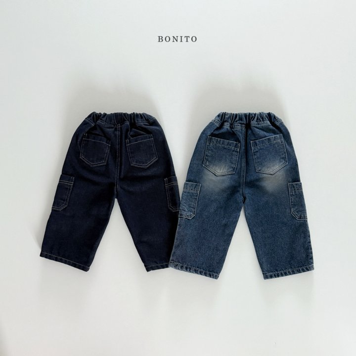 Bonito - Korean Children Fashion - #childofig - Three-Pocket Denim Pants - 3