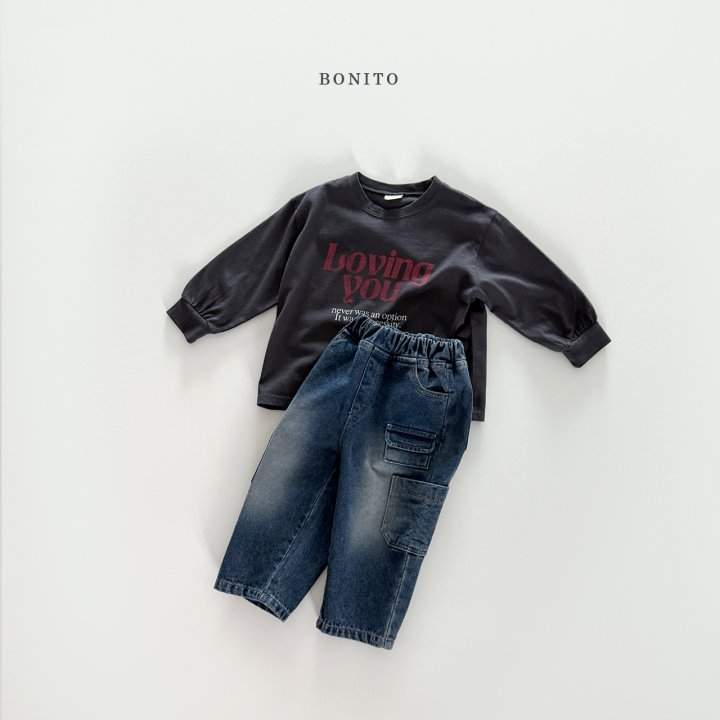 Bonito - Korean Children Fashion - #childofig - Loving You Ribbed Tee - 12
