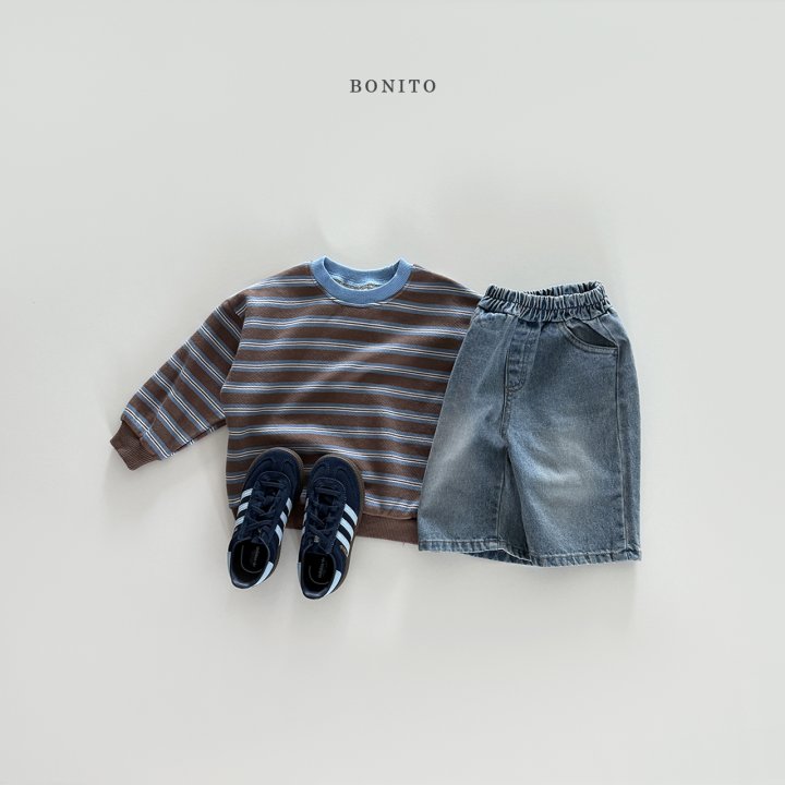 Bonito - Korean Children Fashion - #childofig - Stripe Color Block Sweatshirt - 7