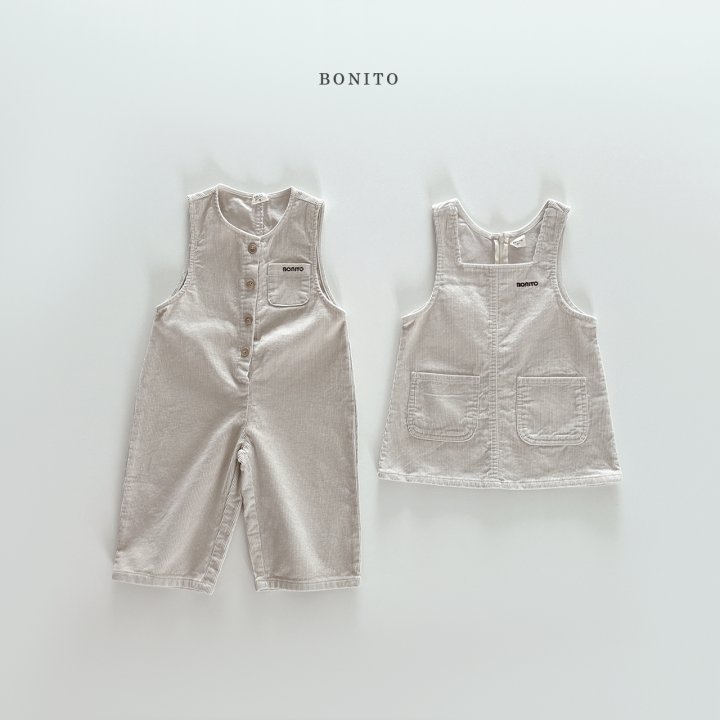 Bonito - Korean Children Fashion - #childrensboutique - Corduroy One-piece - 5