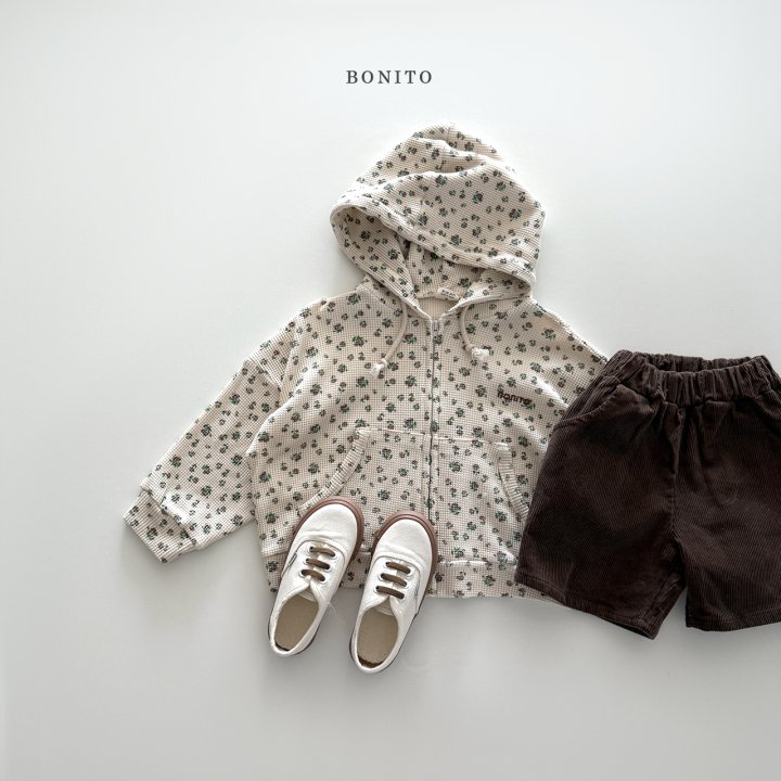 Bonito - Korean Children Fashion - #childrensboutique - Waffle Hoodie Zip-Up - 11
