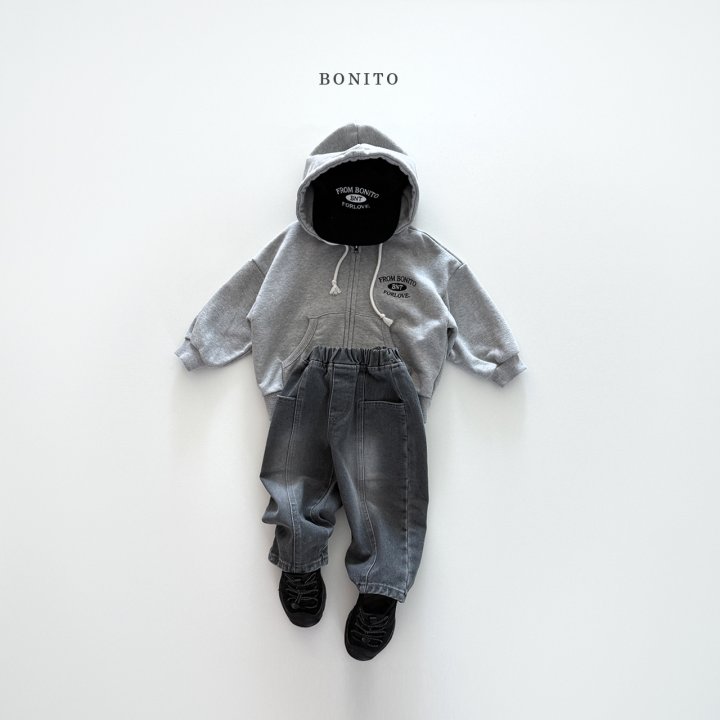 Bonito - Korean Children Fashion - #childrensboutique - From Bonito Hoodie Zip-Up - 8