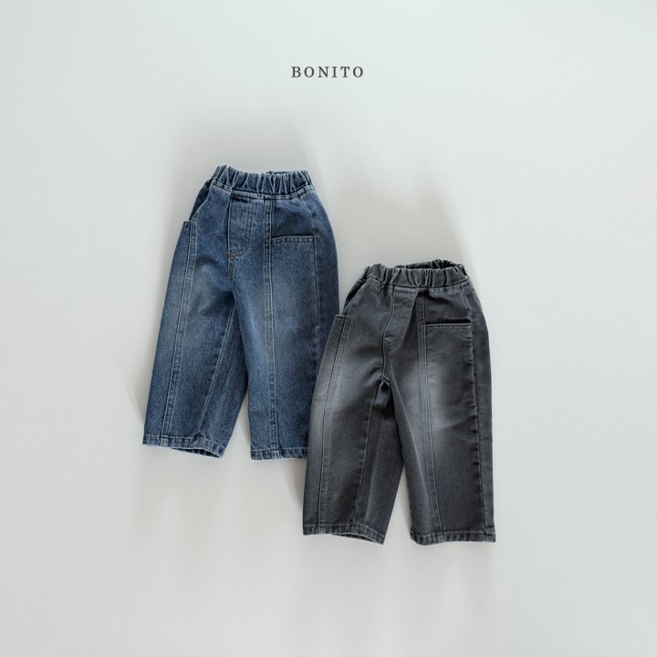 Bonito - Korean Children Fashion - #designkidswear - Cut Brush Denim Pants - 3