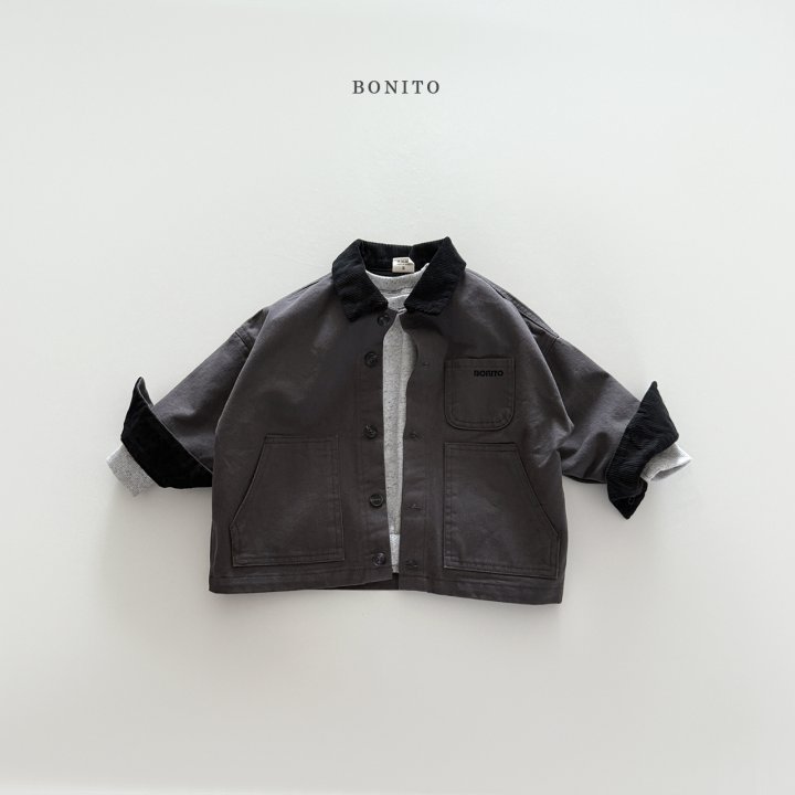 Bonito - Korean Children Fashion - #discoveringself - Corduroy Collar Jacket - 5