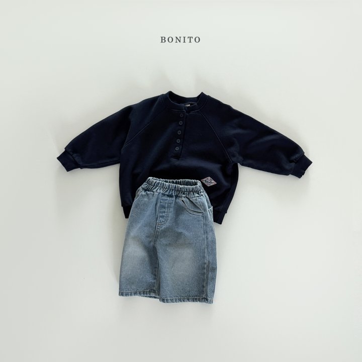 Bonito - Korean Children Fashion - #discoveringself - Bermuda Denim Pants - 4