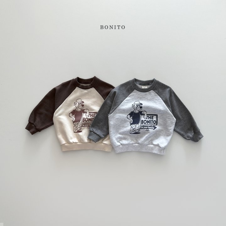 Bonito - Korean Children Fashion - #fashionkids - Wolf Raglan Sweatshirt - 4