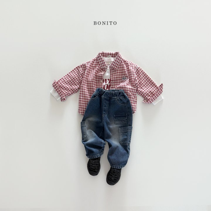 Bonito - Korean Children Fashion - #kidsshorts - Check Shirt - 11